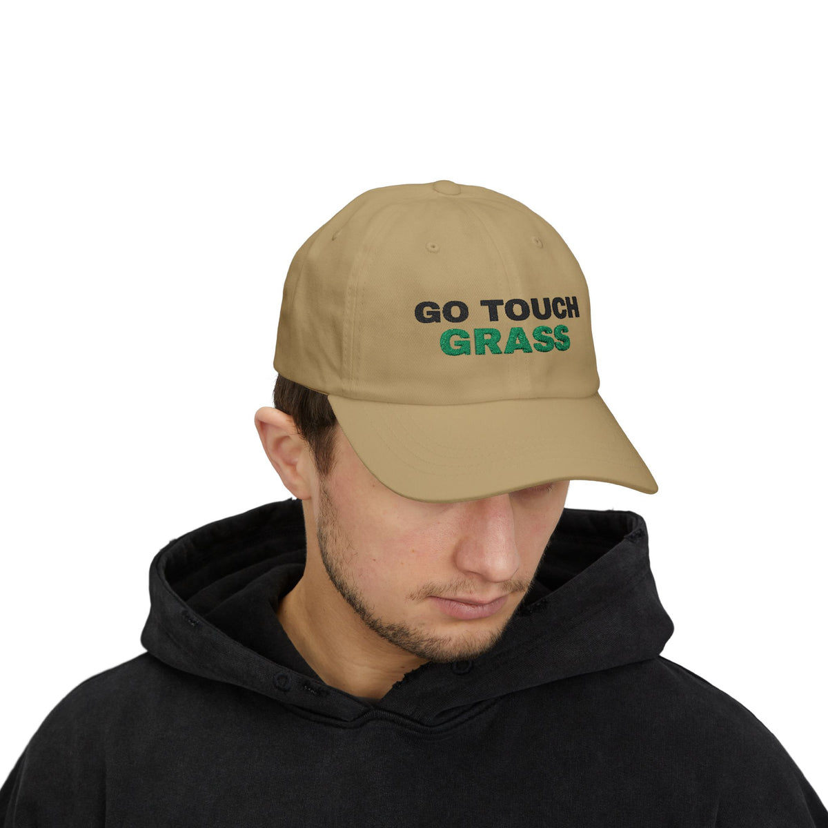 Go Touch Grass Embroidered Dad Hat
