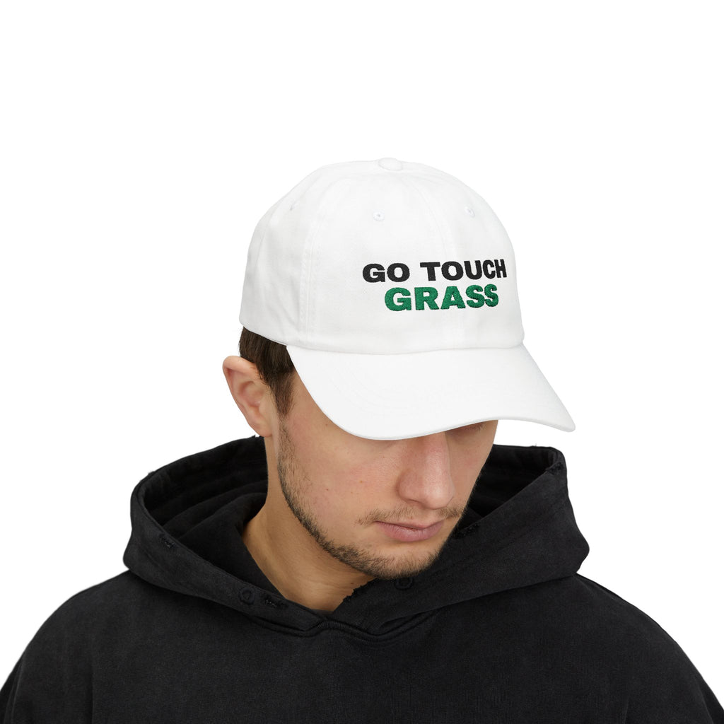 Go Touch Grass Embroidered Dad Hat