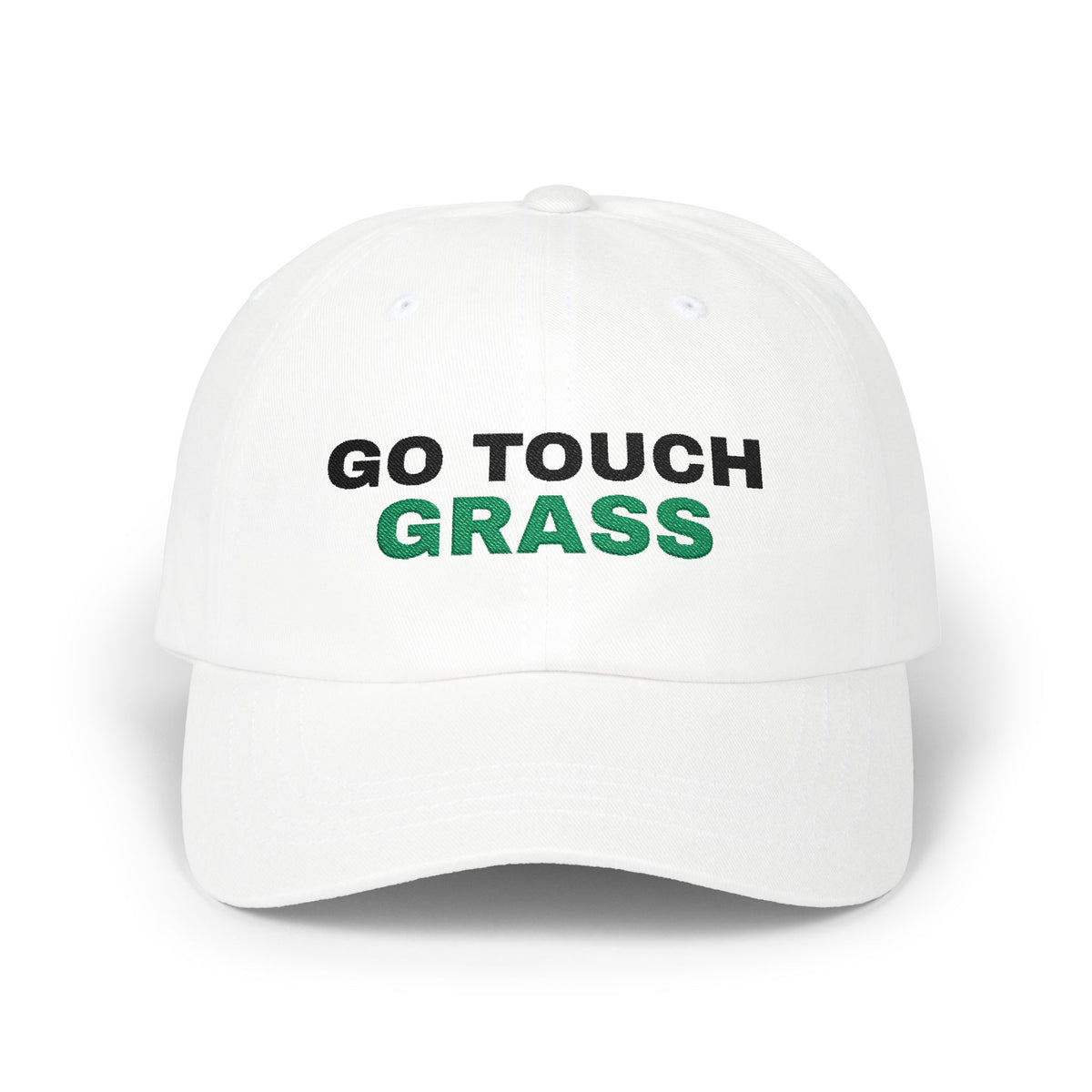 Go Touch Grass Embroidered Dad Hat