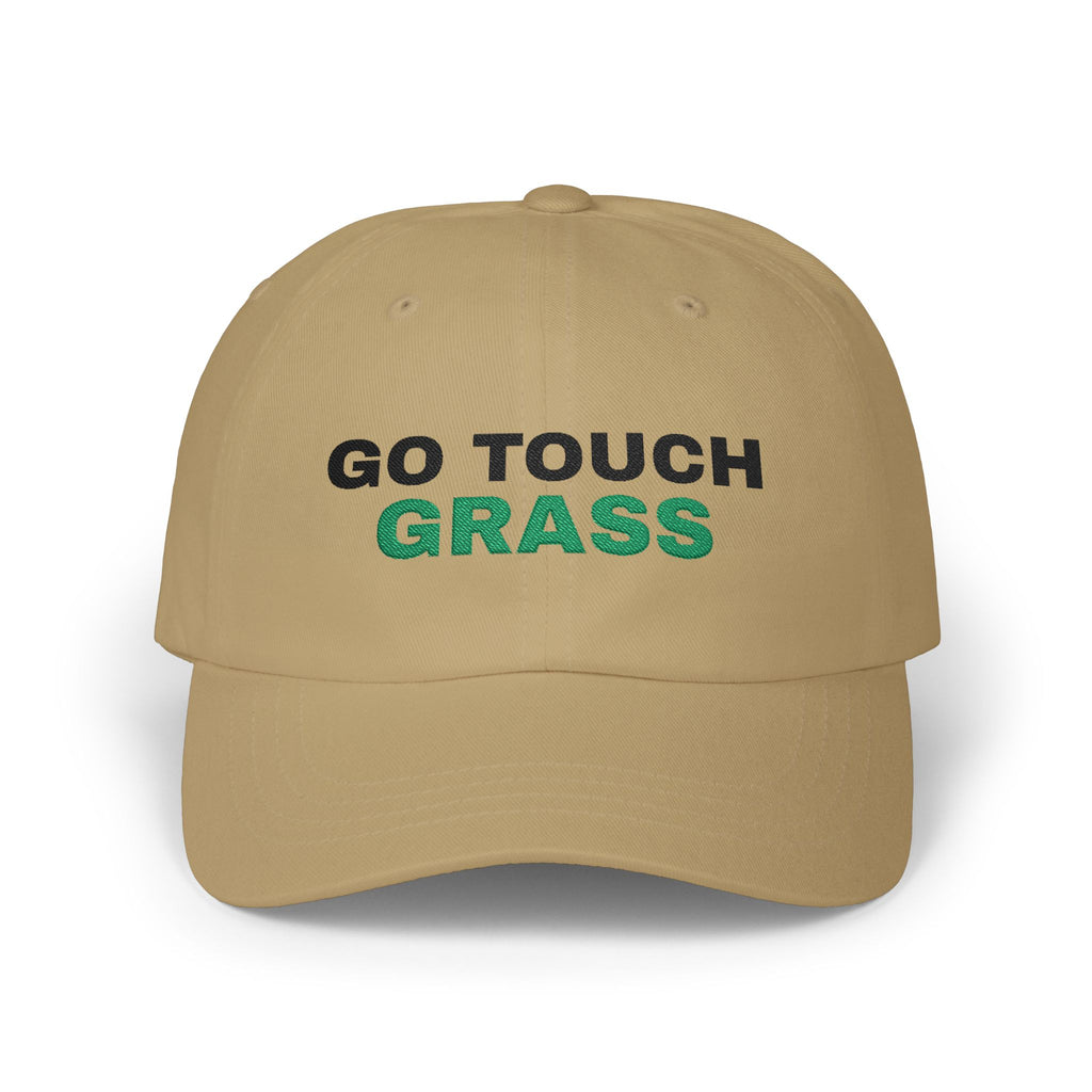 Go Touch Grass Embroidered Dad Hat