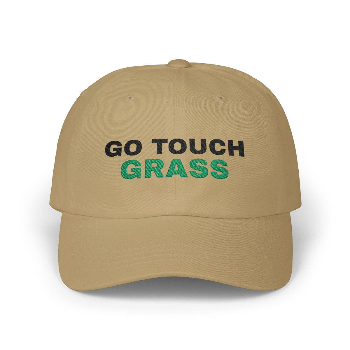 Go Touch Grass Embroidered Dad Hat